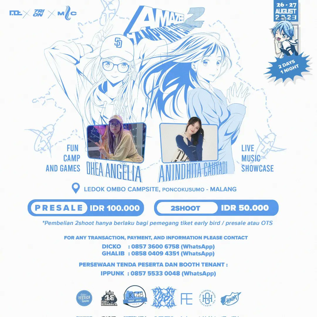 arcturusmlg's tweet photo. SEE YOU AT AMAZEE CAMPING FESTIVAL VOL. 2!! YOKK DIRAMEIN https://t.co/PCTxlw9MpI