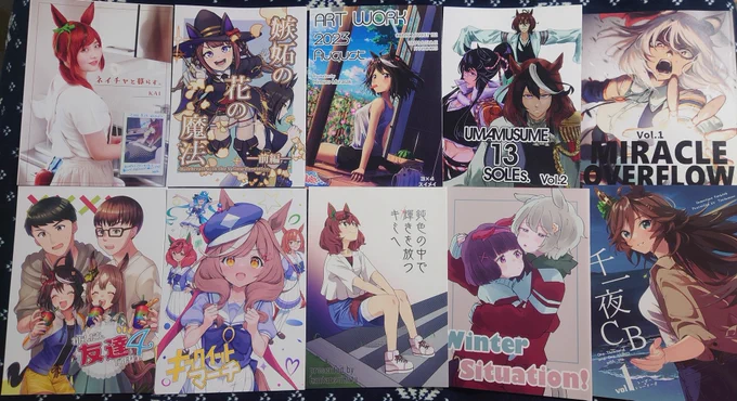 戦利品報告!後編!! 素敵な本をたくさん買えて大満足なのら💕 蒸し暑くてベタベタでめっちゃ疲れたけどそれを余裕で上回るくらい楽しい時間を過ごせました! ありがとうございました!!