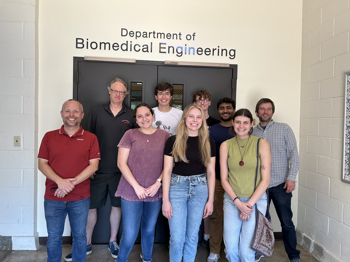 REU group picture is in; I loved having the opportunity to work with these great people! <a href="/UarkBME/">UArk BME</a> <a href="/UArkResearch/">UArkansas Research</a> <a href="/UArkansas/">University of Arkansas</a>