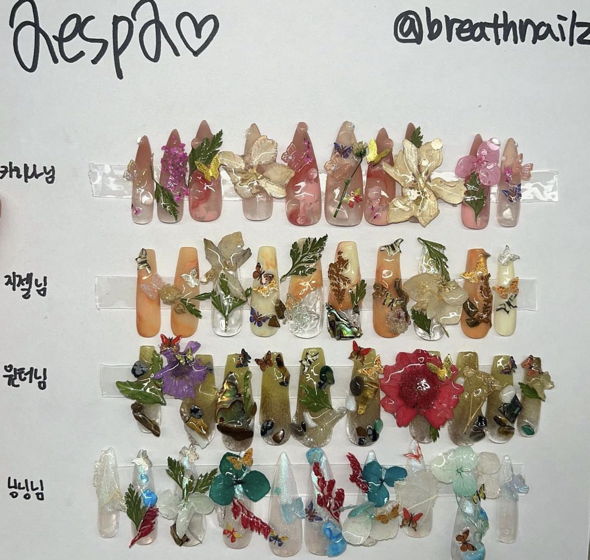 ujiminphoria's tweet photo. aespa’s nails art for Better Things from breathnailz. Look at the details, this is insane!! https://t.co/MxPM1ZsEgI