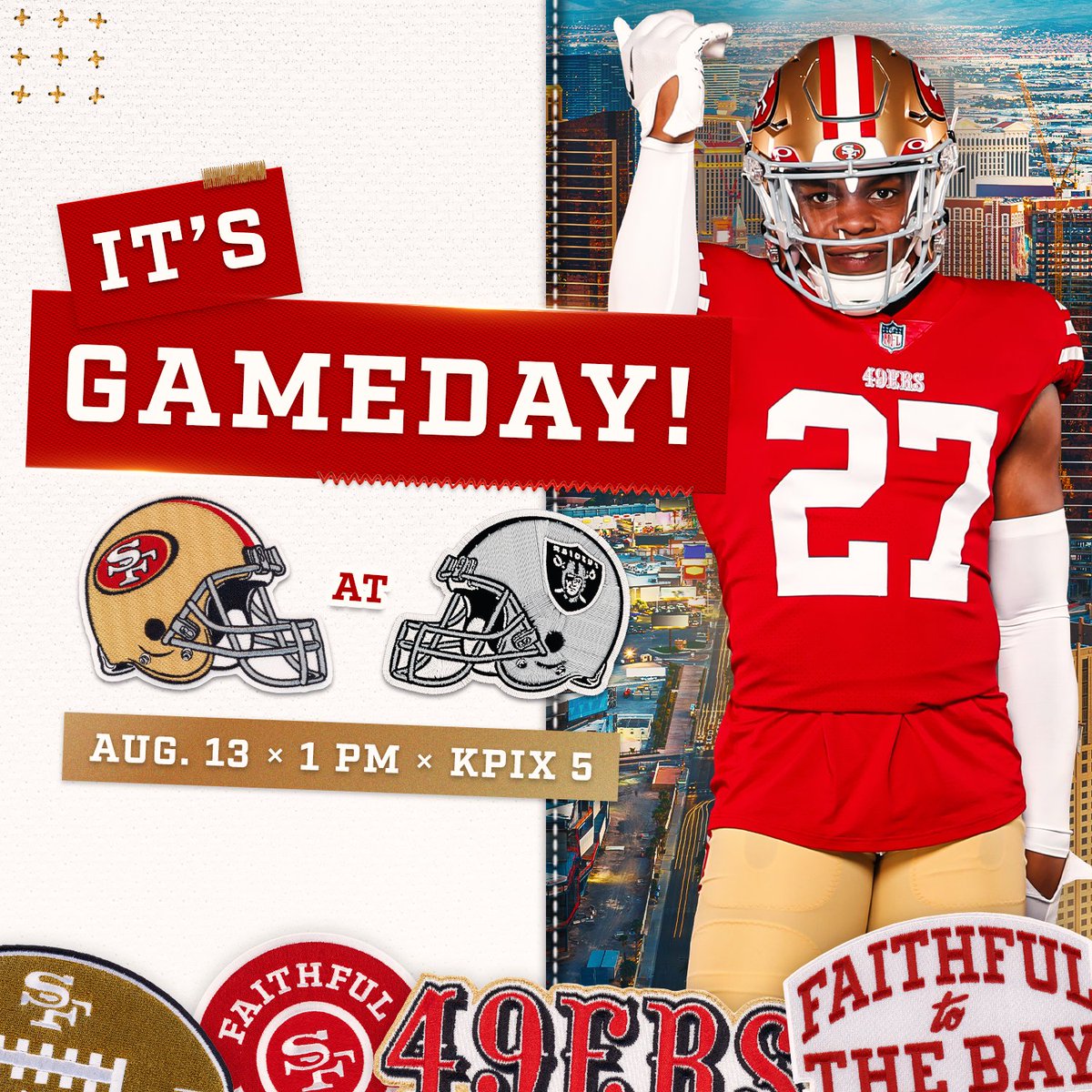 We're back baby! 🏈 #SFvsLV