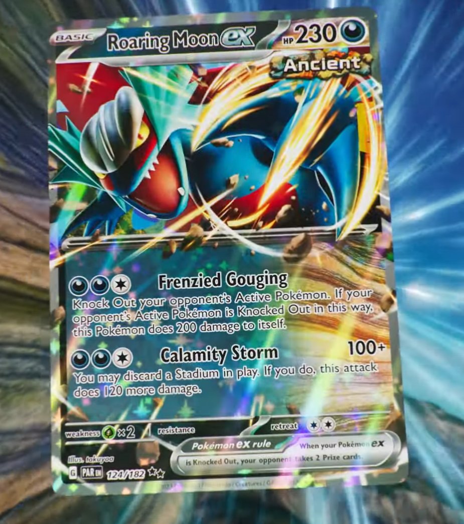 roaring moon ex pokemon card POKÉMON CARD GAME sv4K 093/066 UR main image 1