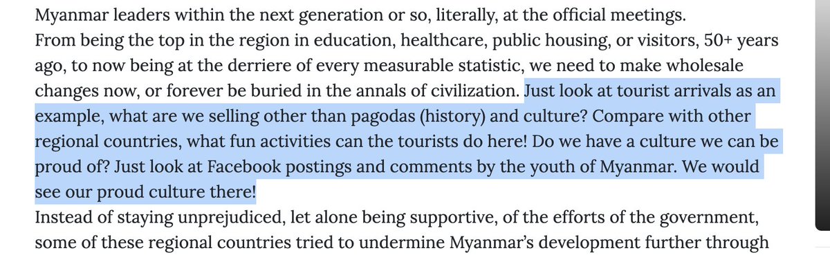 leighhmitchell's tweet photo. No less than a week since #GNLM detailed Myanmar's "promising prospects" regarding tourism arrivals, the author rightly notes that tourism is, in fact, way down - but fails to note that tourism was on the ascent throughout prior to the coup...
https://t.co/FAwmXj3A4d https://t.co/H2uTlZAJEp