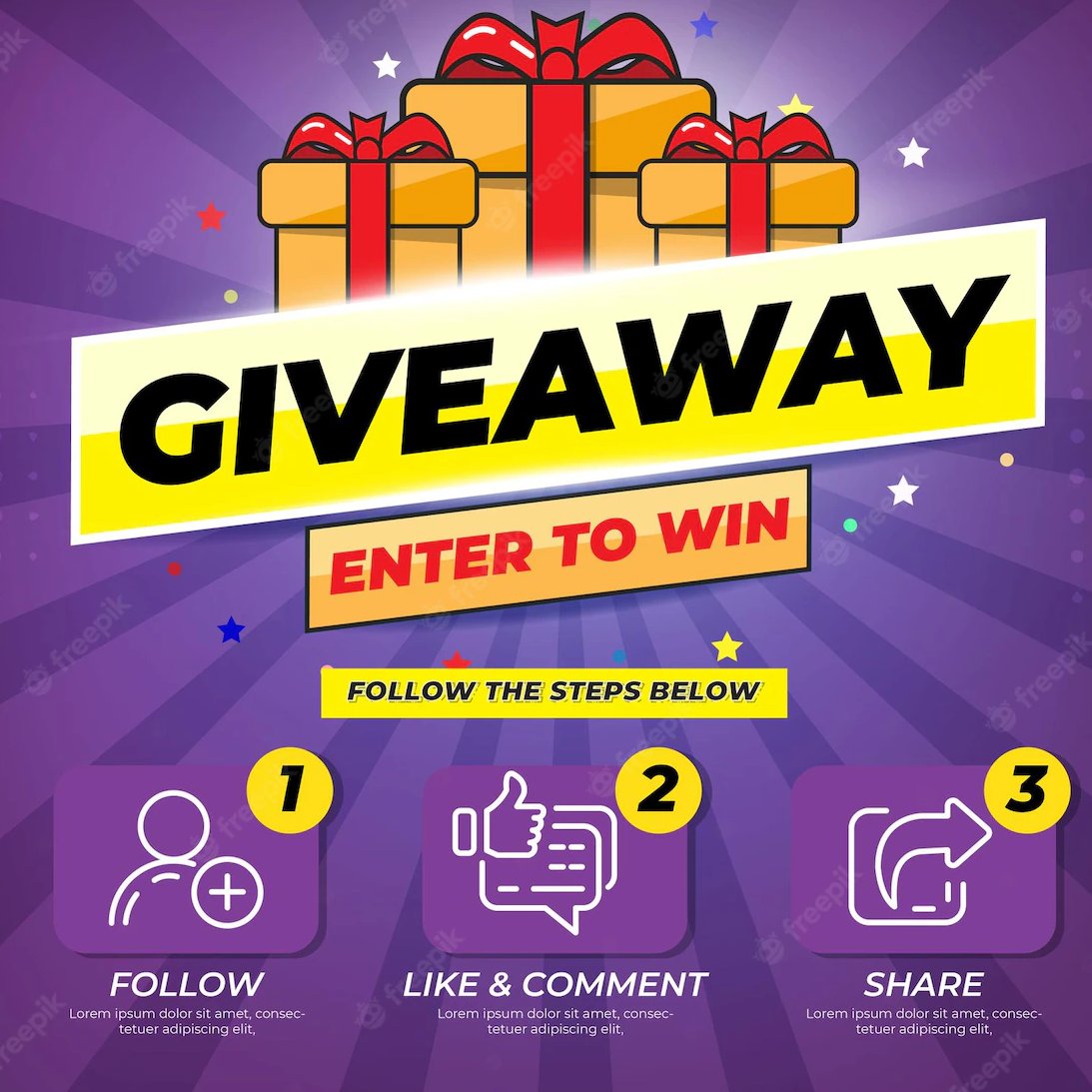faysal747's tweet photo. Giveaway contest for social media feed. Template Giveaway Prize win competition Follow the steps below #giveawayUSER #play  visit &amp; play:https://t.co/LLMDn8GwGA https://t.co/f9wwOKFZQa