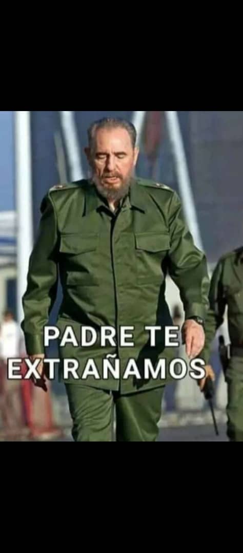 Honor al hombre de todos los tiempos,al hombre del más alto nivel de gloria política,al ilustre combatiente y libertador en la historia del mundo.¡El hombre de las grandes ideas , Comandante Eterno,Fidel Castro Ruz.#FidelPorSiempre <a href="/DcMedica/">Misión Médica Cubana en el Distrito Capital</a> <a href="/ErickMendezRod3/">ErickMendezRod</a>