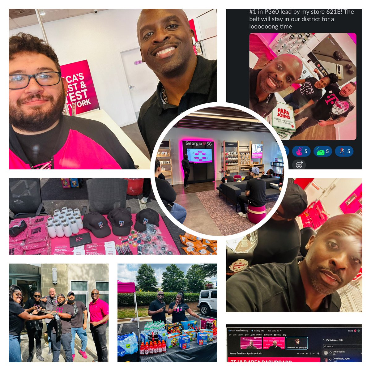 Last week was exciting with impactful activities. Team meeting w/ <a href="/elmasalto18/">FaBiAn AnDrEs</a>, T1 Lithonia's Cust Appreciation with T1 ATL East <a href="/HylerMatt407/">Matt Hyler</a>, collab w/ GA. Exp Mgr SME Training w/ <a href="/Aymii/">Amy Novis</a>, store visits @GPMobilellc N. ATL, TCLO wksh,  P360 BELT to Metro Sth <a href="/t_s_davis/">Tammy</a>, #1 July‼️
