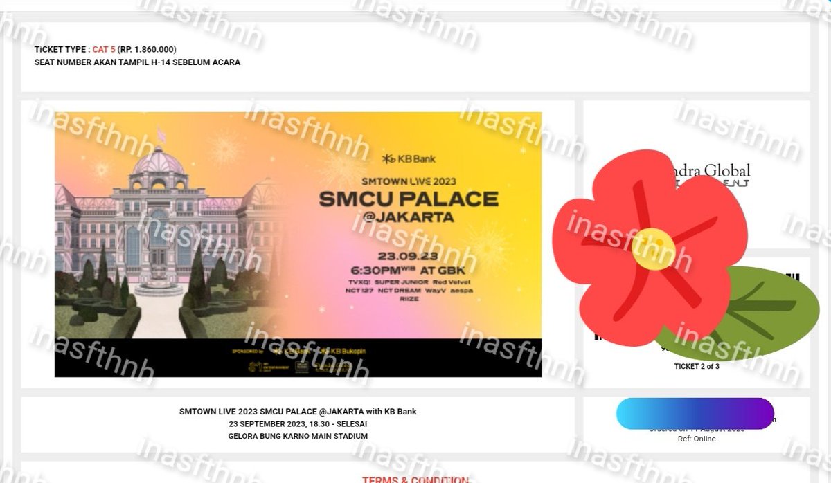inasfthnh's tweet image. [WTS] SMTOWN LIVE 2023 - SMCU PALACE @ JAKARTA

🎫 2 tix CAT 5
underprice, temen ada yg cancel ga dapet cuti :(

📨 DM for details~

t. tiket ticket konser concert jkt nct 127 dream aespa tvxq red velvet super junior wayv riize