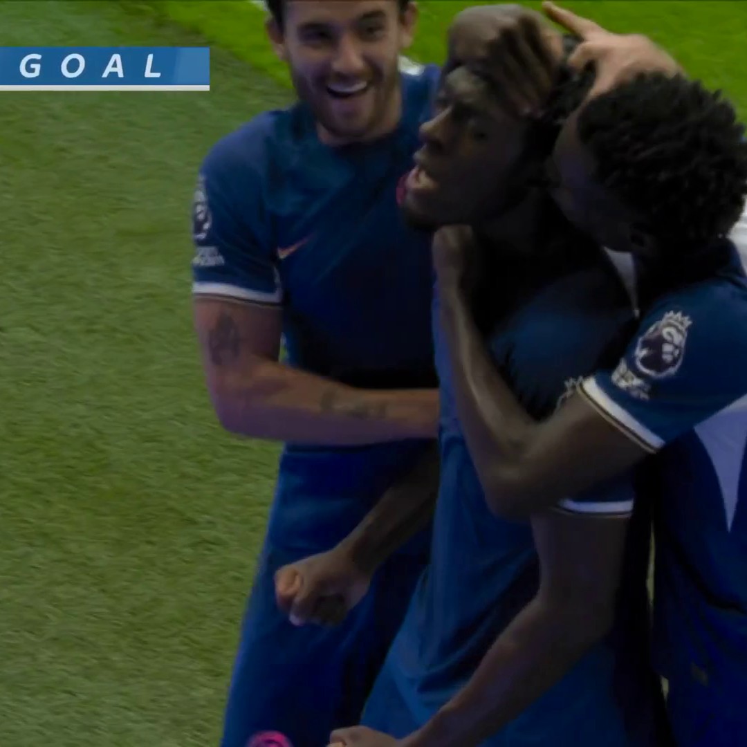Chelsea are level with Liverpool after this equalizer by Axel Disasi! #CFC📺: @peacock”