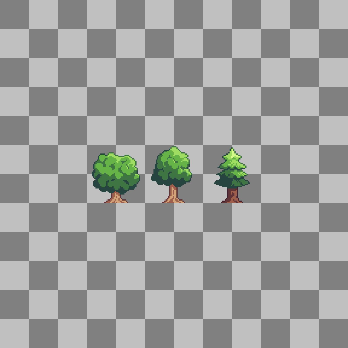 Drew some trees, but they're too small xD
#pixelart
