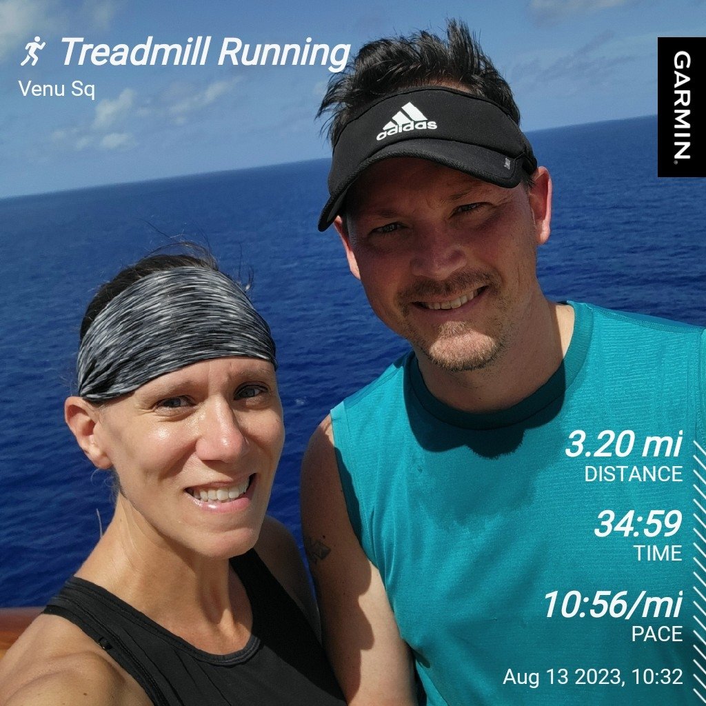 MedalChasers's tweet photo. Happy #sundayrunday from the middle of the ocean! Don't love the treadmill, but the view made it worth it! π³ π
#vacationrun #runningtogether #treadmill #running https://t.co/DVGg5KMbzU