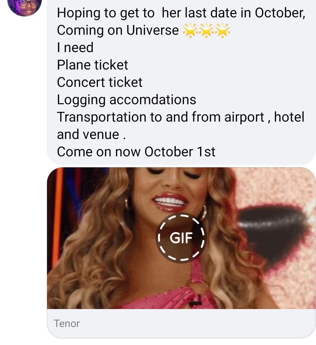 JudithEllen17's tweet photo. Dear Universe,

The last stop is rescheduled date in #KansasCity I just need the following.
Universe do what you Do🙌🏽. https://t.co/R7yxXcVHjB