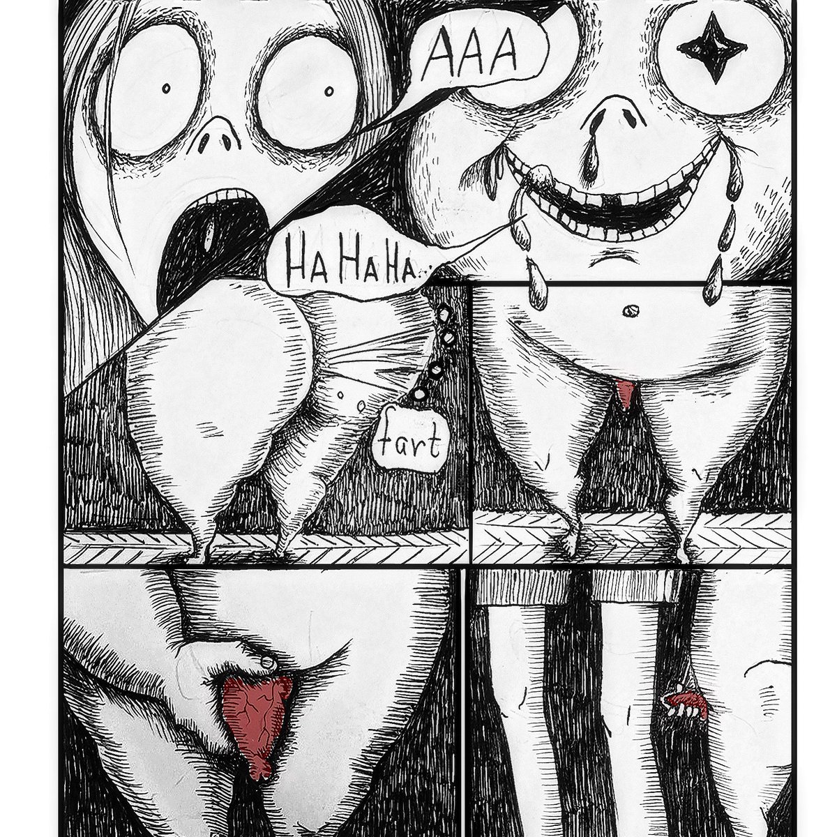 splittingdis's tweet photo. Everyday life. #drawing #creepy #artoftheday #comics #ink #cartoon #inkdrawing #cartoonish #caricature #lonely #depression #anxiety #bpd #artgallery #inkart #graphic #kafka #insect #artgallery #gallery #galleryart #comics #indie #monochrome #blackandwhite #panicattack https://t.co/pYIjkyry0V