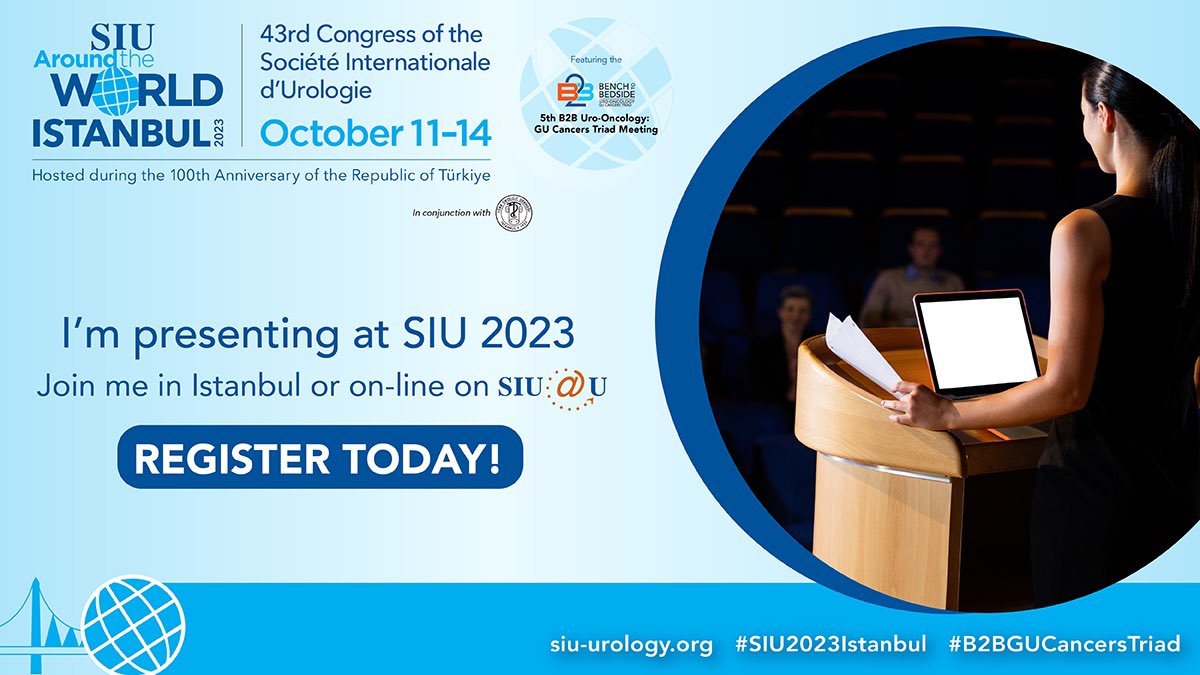 Senjin18's tweet photo. Excited to announce that I will be presenting at # SIU2023Istanbul this October. I hope to see my #urologist colleagues there! Check out the dynamic scientific programme and register for the hybrid event here: https://t.co/pToQnZuepw #urology #congress #AcademicTwitter #SIUatU https://t.co/mfCoN5iAEk
