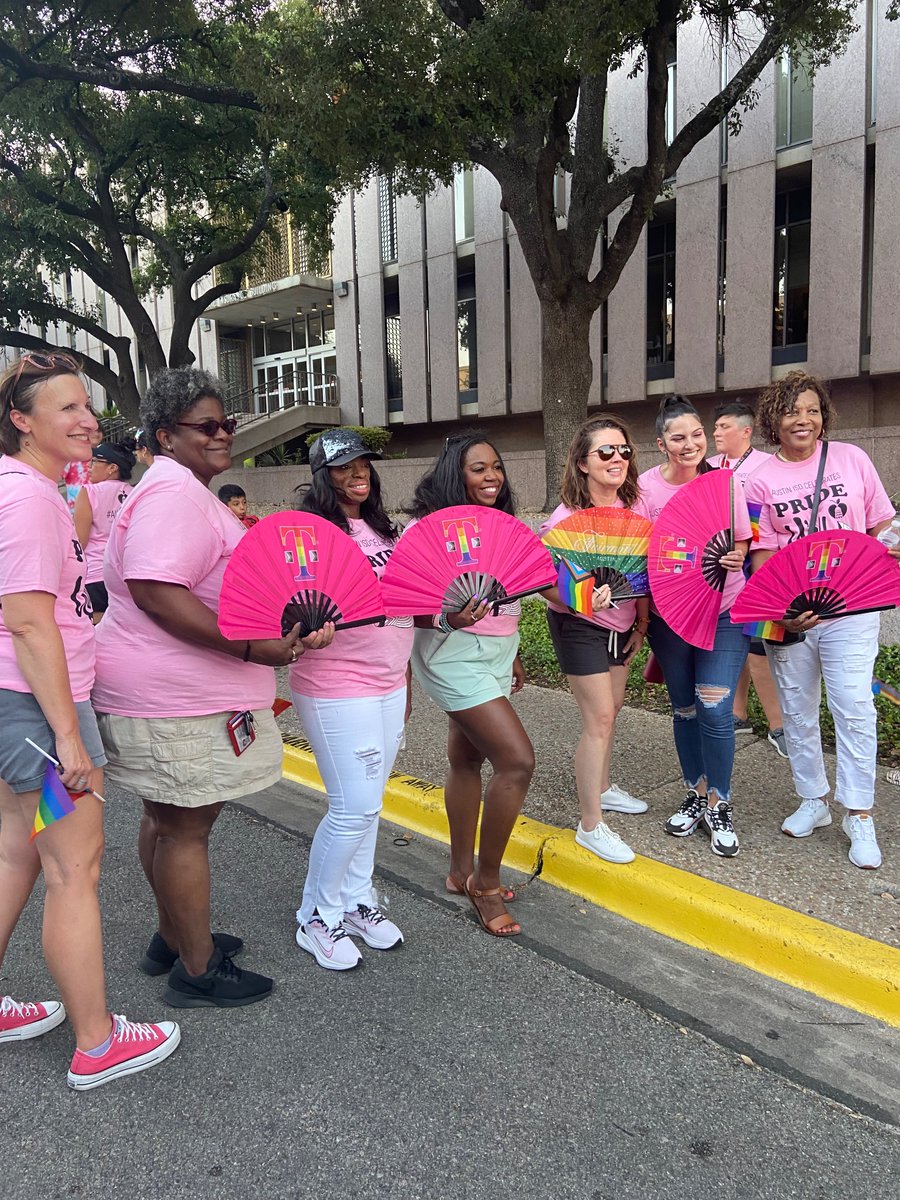 What a joyful celebration of our students, families, and staff at Austin Pride Parade! 🌈🏳️‍⚧️ @AustinISD @Matias_AISD