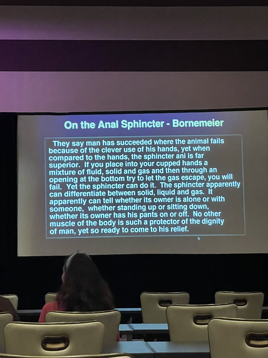 Thank you Satish Rao for showing us the light <a href="/ANMSociety/">ANMS</a> - the anal sphincter is the real hero of the world, and perhaps this meeting. 😬