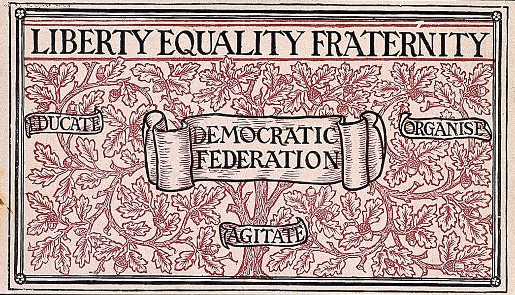 lauraingalli's tweet photo. One of my favorite art pieces in the whole world is this membership card made by William Morris (d. 1896), the textile designer famous for his nature-inspired patterns. Morris was also a political activist and designed this card for Britain's first socialist party. https://t.co/9yRnSBfutg