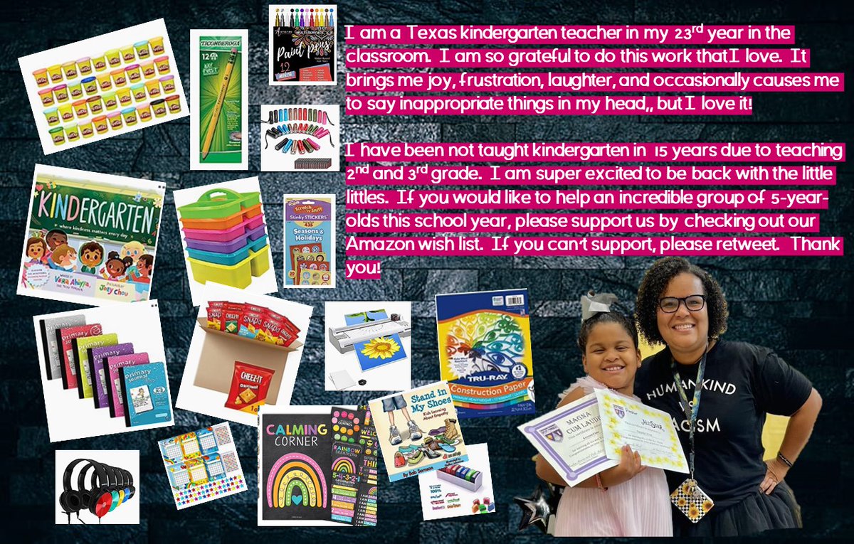 arshot's tweet image. @RyanBartlett Would you like to support a group of 5-year-olds and their loud, chaotic, yet effective teacher?  If so, check out our @amazon class wish list.  Thank you. amzn.to/3v0oVcj #clearthelist #LoveFirstTeachSecond