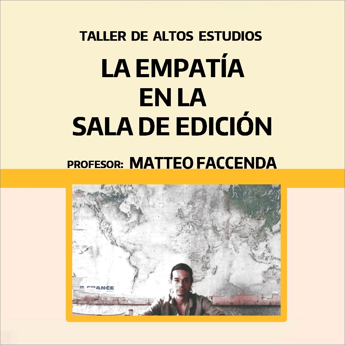🖥🔥ABRIMOS LA CONVOCATORIA al Taller de Altos Estudios: La Empatía en la Sala de Edición con el realizador italiano Matteo Faccenda.
DESCÁRGATE LA CONVOCATORIA AQUÍ:
eictv.org/talleres-inter…

Más informaciones:
chavdarferrer@gmail.com

🗓Del 16 de octubre al 4 de noviembre|2023
