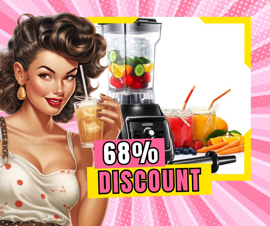 closetsamples's tweet image. Blend your way to culinary perfection with the 1800W Professional Countertop Blender, now only $38.79 (reg $120)! 🍹🥑

😱 closetsamples.com/deals/1800w-pr…

🌟 Join Telegramfor more amazing deals👉 t.me/closetsamples

#BlendMaster #KitchenGadgets #DealAlert #ShopSmart #ClosetSamples