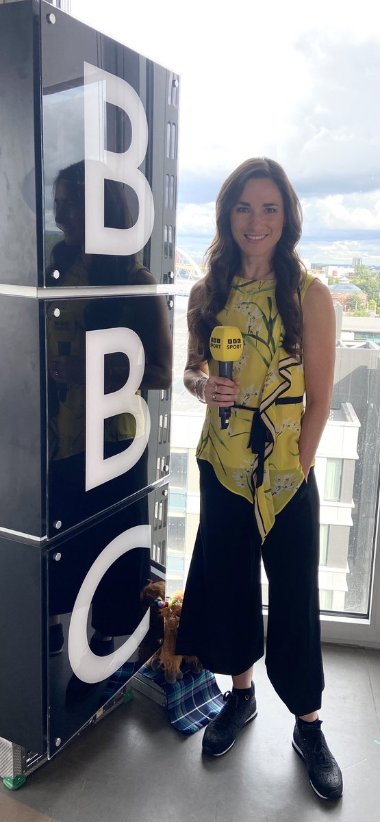 Left the lycra behind to join the fabulous team @BBCSport today and what a final day of this Mega Worlds! Inspiring ten days ✔️ 💥