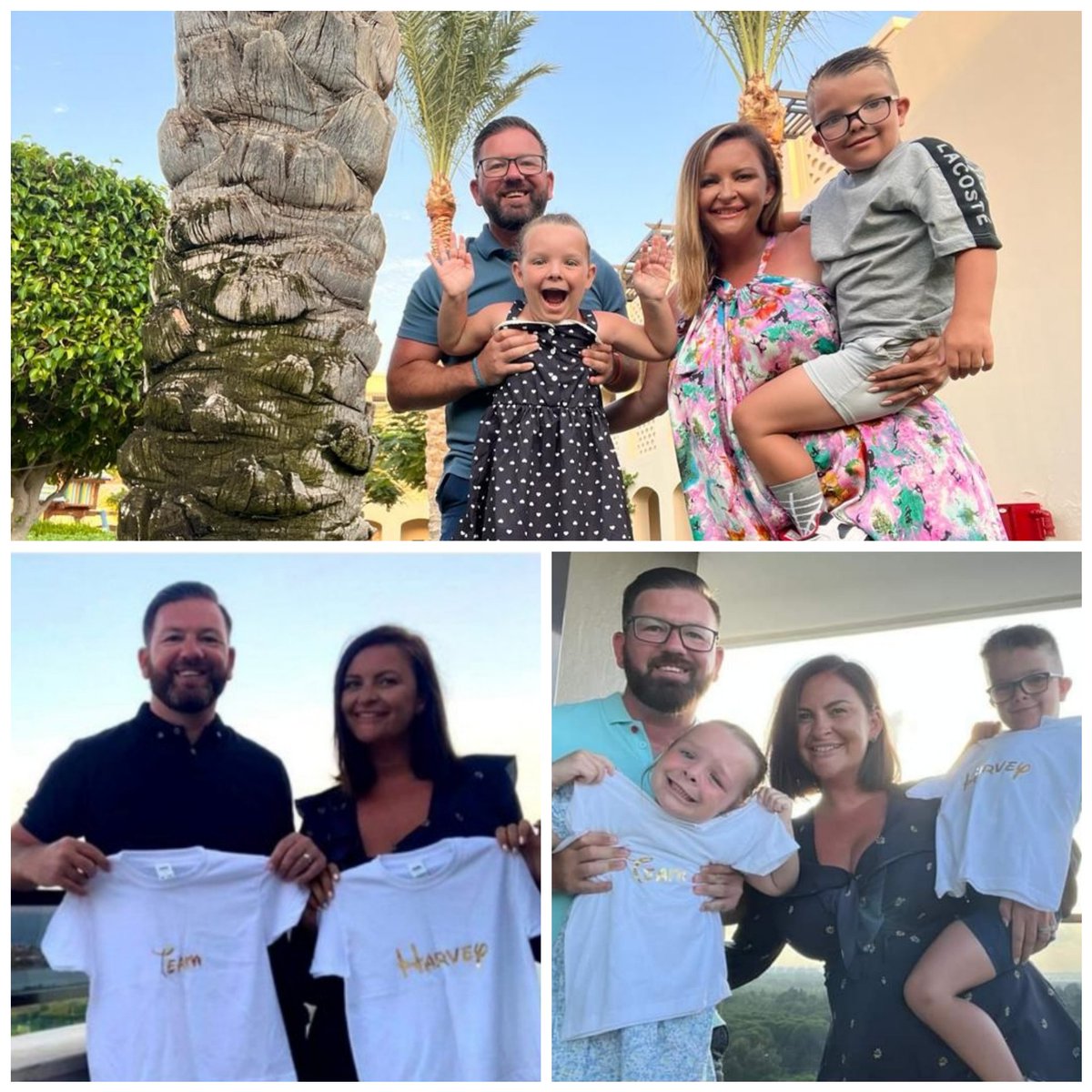 2 years ago, a judge officially made us a family. ❤️ Continuing the tradition of celebrating somewhere hot and with our annual picture ! Here's to a life time of memories little ones .... #teamharvey