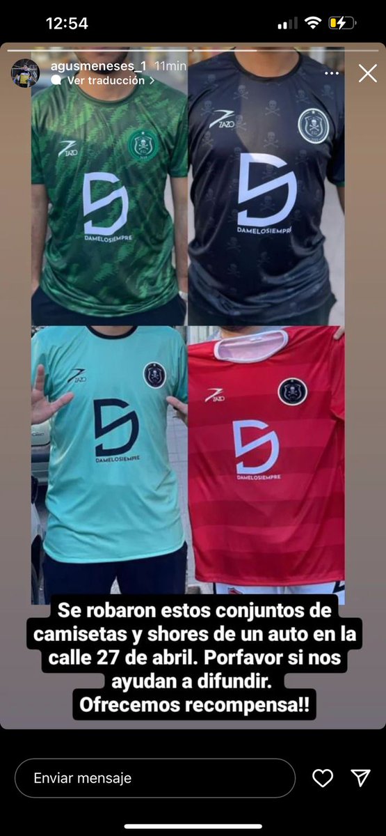 Nos robaron estos conjuntos con short. Ofrecemos recompensa