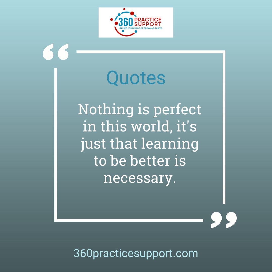 360Practice's tweet image. Remember, the journey of learning and growth is what truly matters. Perfection isn't the destination! Embrace self-improvement and challenge yourself to be better than yesterday.

360practicesupport.com/practice-marke…

#onlinebusinessmanager #virtual #virtualpa #businessgrowth