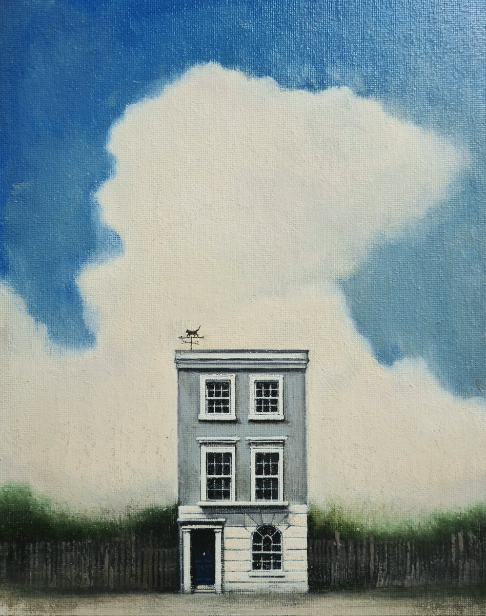cthompson_art's tweet photo. A new painting..
'The Meteorologist's House'
(oil on board 10x8 inches) https://t.co/74qwng99HQ