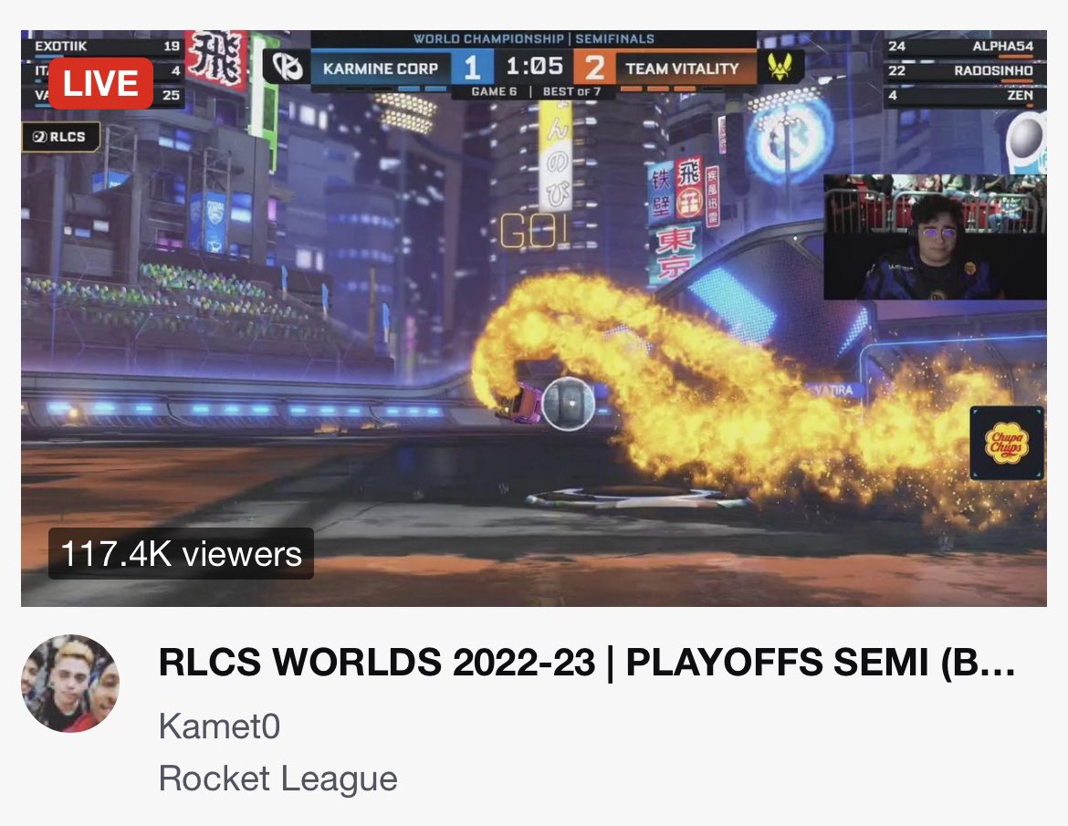 JakeSucky's tweet photo. Rocket League is a tier 1 esport there’s no question about it https://t.co/U9ES8n4Sqw