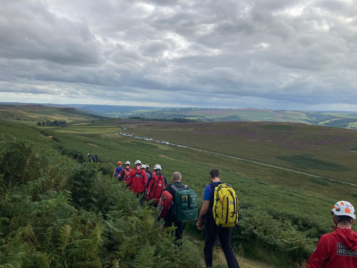Incident 90 - Sunday 13th August 2023. We were contacted by <a href="/EMASNHSTrust/">East Midlands Ambulance Service NHS Trust</a> to attend the popular end of Stanage Edge.  A climber had sustained an ankle injury whilst enjoying an afternoon at the crag.  Treated at rhe crag and evacuated to the carpark and the ambulance crew.