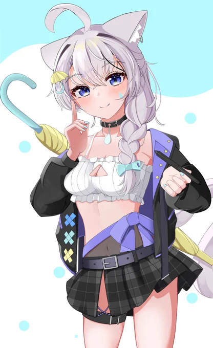研究とか練習かねてのオリキャラ描いたんですが、デザインとか詰めてlive2dで動かしたいな...
