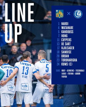 mmaverick586's tweet photo. ⚽️Pro League - 🇧🇪
🎯Match 19h15

⚽️Westerlo/La Gantoise
🎯Cuypers -> 2.15
🎯Orban -> 2.00
🍒Cuypers &amp; Orban  marquent -> 4.25
🍒Cuypers/Orban +1.5 -> 2.55 https://t.co/RaXncuO2ak