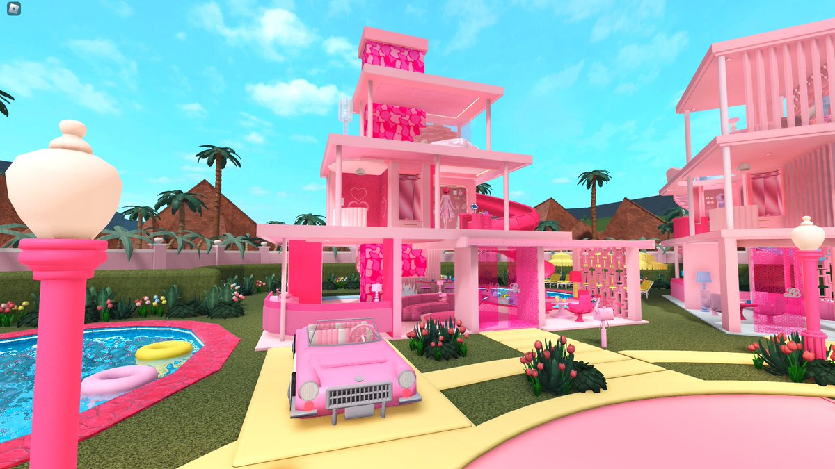 itsFloatie's tweet photo. Hey Barbies!!!!!! Finally get to post this build!
Barbie Land in Bloxburg 

Tour Video: https://t.co/azoOidS7LT

#bloxburg #bloxburgbuilds #Barbie 
@heybloxburg https://t.co/fEfS3DvkjW