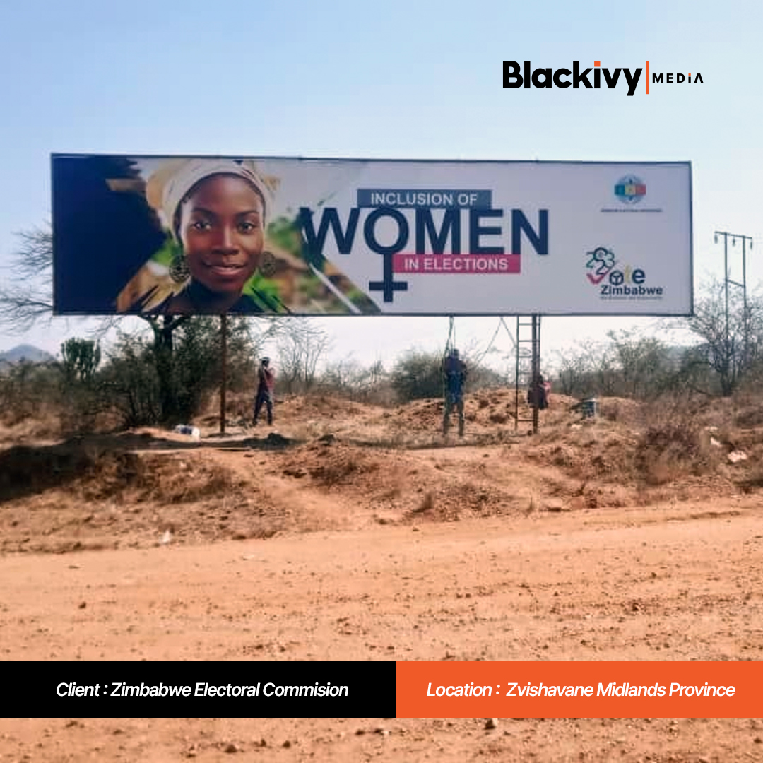 🌟 Empowering Women for Elections! 🗳️ Another ZEC Billboard in Zvishavane is shining a spotlight on women's participation in the upcoming elections. 🗣️👩🇿🇼 #WomenInElections #ZECVoterEducation  #ZimbabweElections
