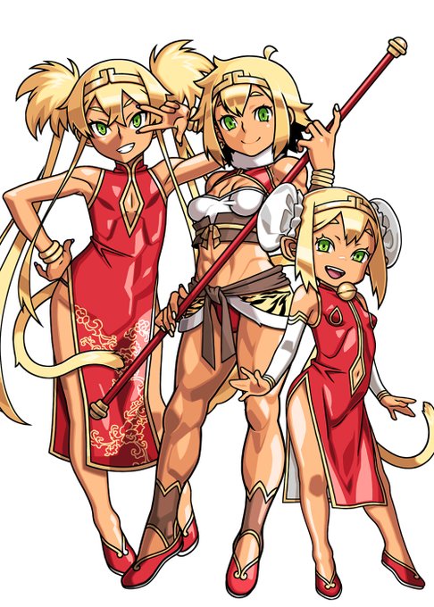 隙間時間で当サークルキャラのイラストをちょっとずつ描いてたのですが、やっと全キャラ終わりました。とりあえずお猿さんズと義妹ちゃんズを。オーガ君、オリーヴァさん、花子さんもその内描こう。 