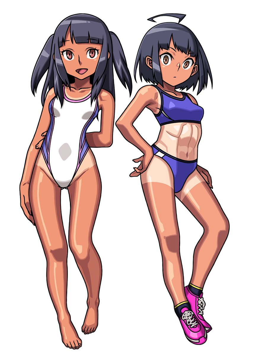 隙間時間で当サークルキャラのイラストをちょっとずつ描いてたのですが、やっと全キャラ終わりました。とりあえずお猿さんズと義妹ちゃんズを。オーガ君、オリーヴァさん、花子さんもその内描こう。 