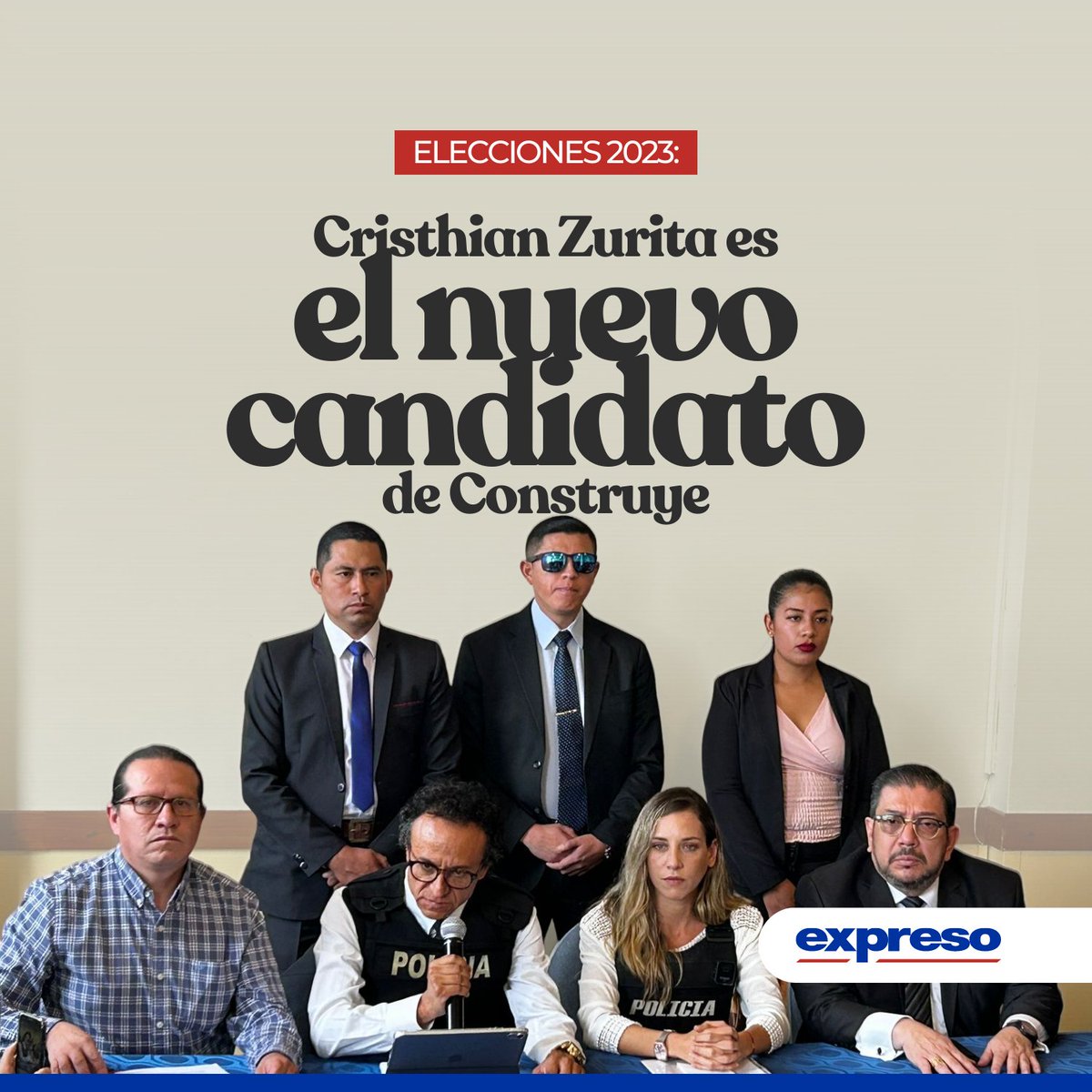 #ATENCIÓN | El candidato a la Presidencia por el Movimiento Construye será Cristhian Zurita. Así lo anunció Andrea González, quien correrá como candidata a la Vicepresidencia por el mismo partido.

Más información: bit.ly/47vQJ9L