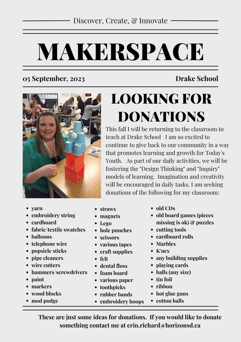 Seeking donations #donate #stem #SDGs #globalcompetencies #stemlearning #makerspace #elementaryclassroom #backtoschool