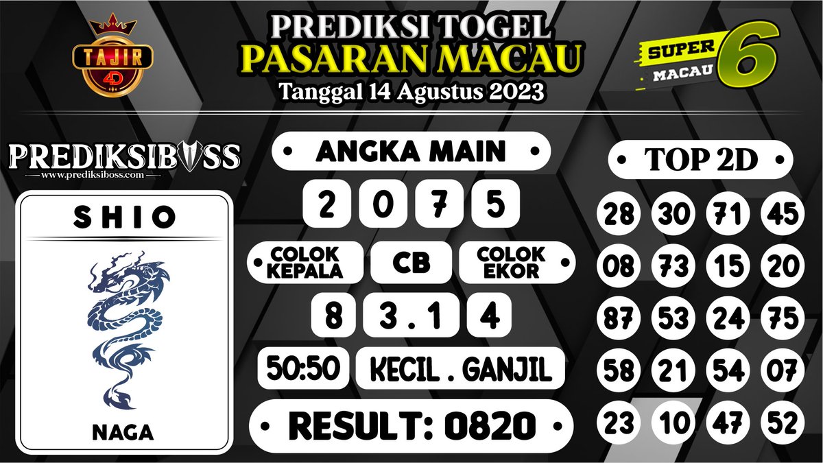 tajir4d's tweet photo. TAJIR4D
Prediksi Togel Pasaran Macau Tanggal 14 Agustus  2023
https://t.co/iag4fwdrNz

#TOGEL #prediksitogel #togeljitu #togelterpercaya #togelnusantara #togelindonesia #togelmacau #totomacau #bocorantoto #bocorantogel #bocoranmacau https://t.co/Qtu9fDrRFV