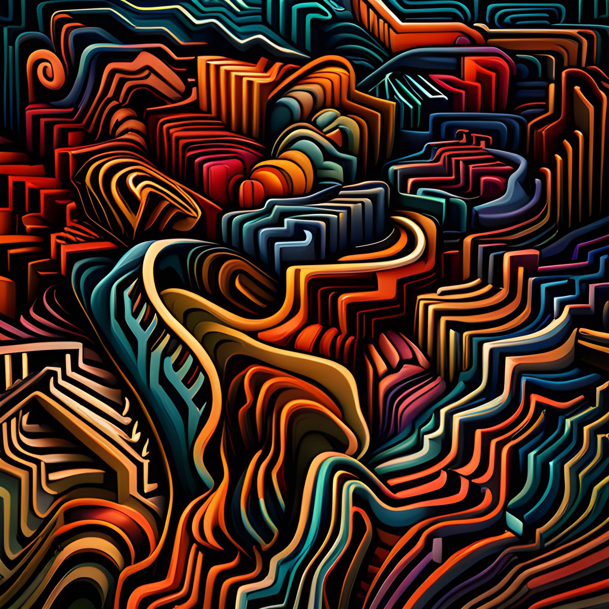 DisCryptic's tweet photo. Check out my new collection #Parallaxequilbrium on @Generaitiv! There is harmony in chaos if you dive deeper in your heart.  https://t.co/OMhGnkoVGh https://t.co/05r6yriSMx