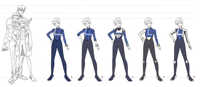 #MyAdventuresWithSuperman e07 League costuming, based on pitch sketches by  