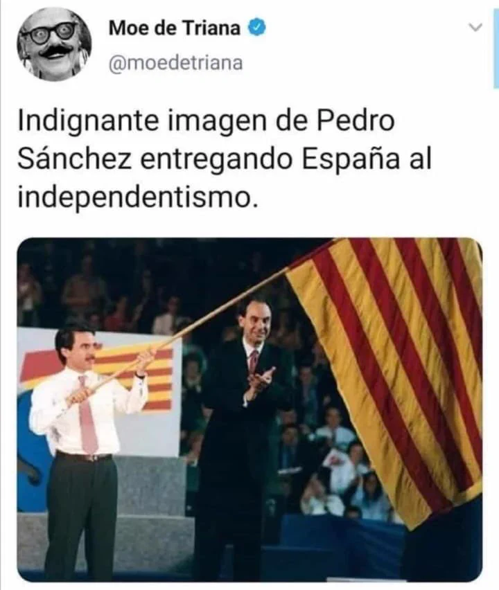 Perro Sanxe partiendo España.