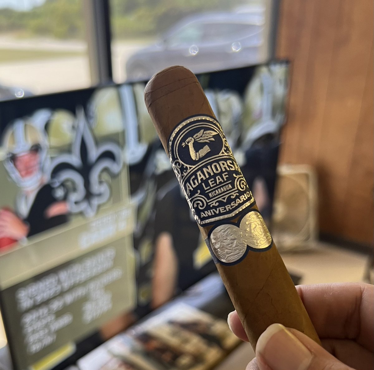 CigarCove's tweet photo. Let’s Begin. #Saints #aganorsaleaf https://t.co/1nzOJ7icRf