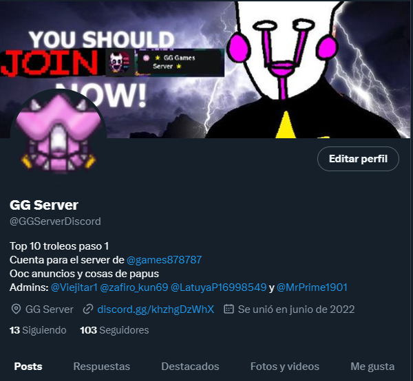 GGServerDiscord's tweet photo. Ay manitos ya 100 paputs siguiendo la c cuenta
Gracias manitos prontito llegamos a los 5k de followers confien :tr: 

Adicionalmente ya estamos cerca de llegar a los 18K usuarios en el SV.

 GRACIAS de verdad de parte del STAFF https://t.co/Pt9FaFg9bq