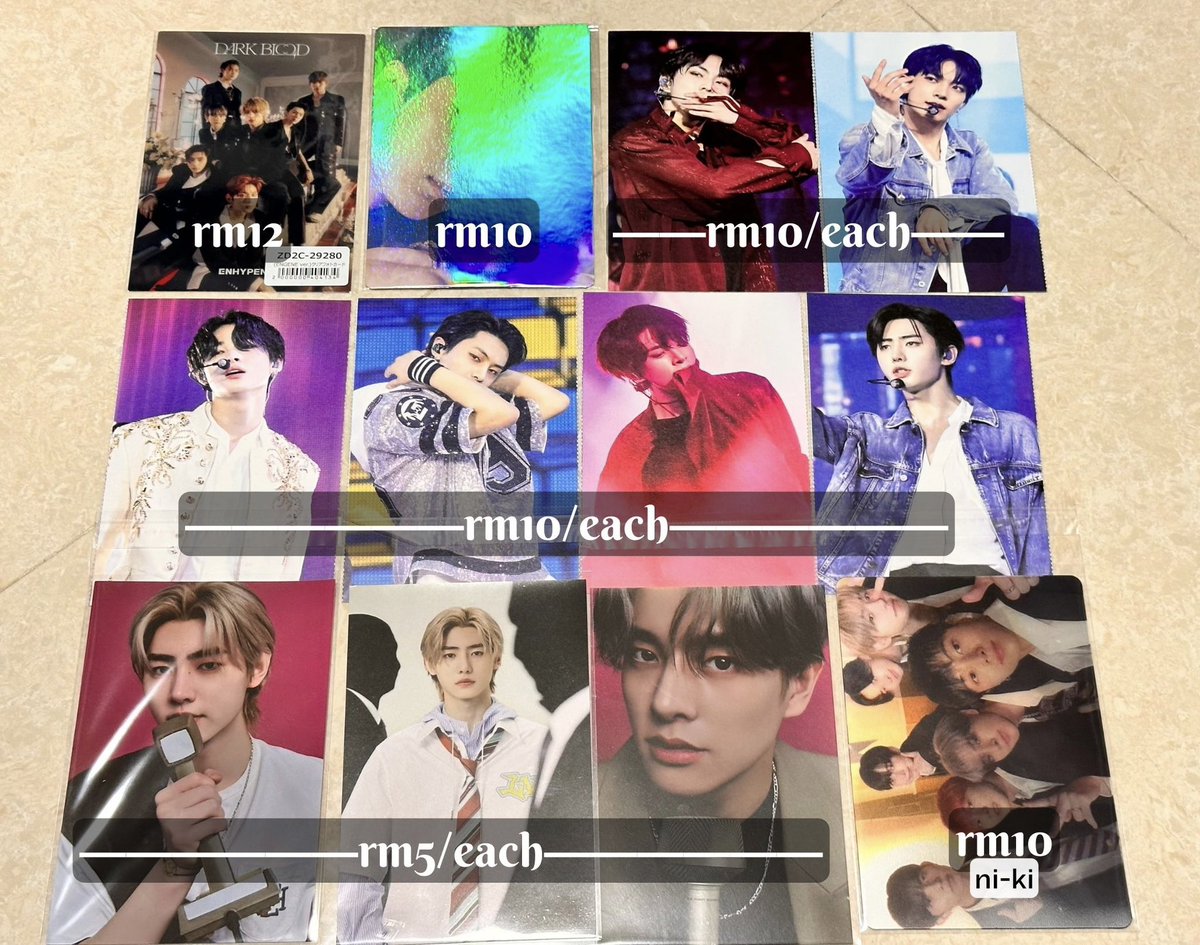 jjeongsnu's tweet photo. wts enhypen bulk 🇲🇾 | help rt! will giveaway rm5 to 1 lucky rt-er once bulk is sold~

☀︎ based in wm
☀︎ only selling as bulk 
☀︎ dm to deal/for enquiries
☀︎ check further details👇🏽

check thread for more items!

#pasarENHYPEN #pasarENHYPENmy @PasarEnhypen @enhypentradeMY https://t.co/SenIJFT7Q6