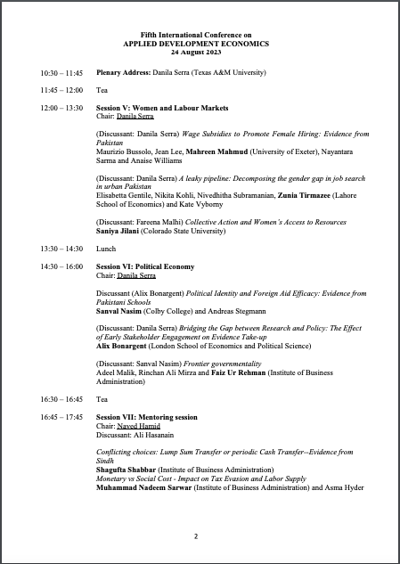 CREB_Pak's tweet photo. 1) Program and registration details for Applied Development Economics Conference (#ADE2023) to be held from 23-25 August, 2023 are now available.
Register Now: https://t.co/Se8sEa4dNe
Program attached!! https://t.co/4TvlYfnZfZ