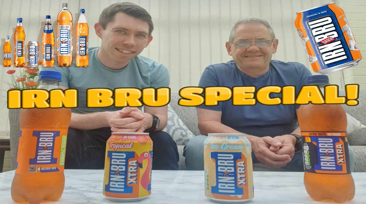 Brand new Drinks Review on Irn Bru now up! Have any of you tried the Irn Bru XTRA Tropical or Ice Cream flavours before?
youtube.com/watch?v=F3odrF…
#irnbru #irnbruxtra #icecream #tropical #drinksreview #colossalvids