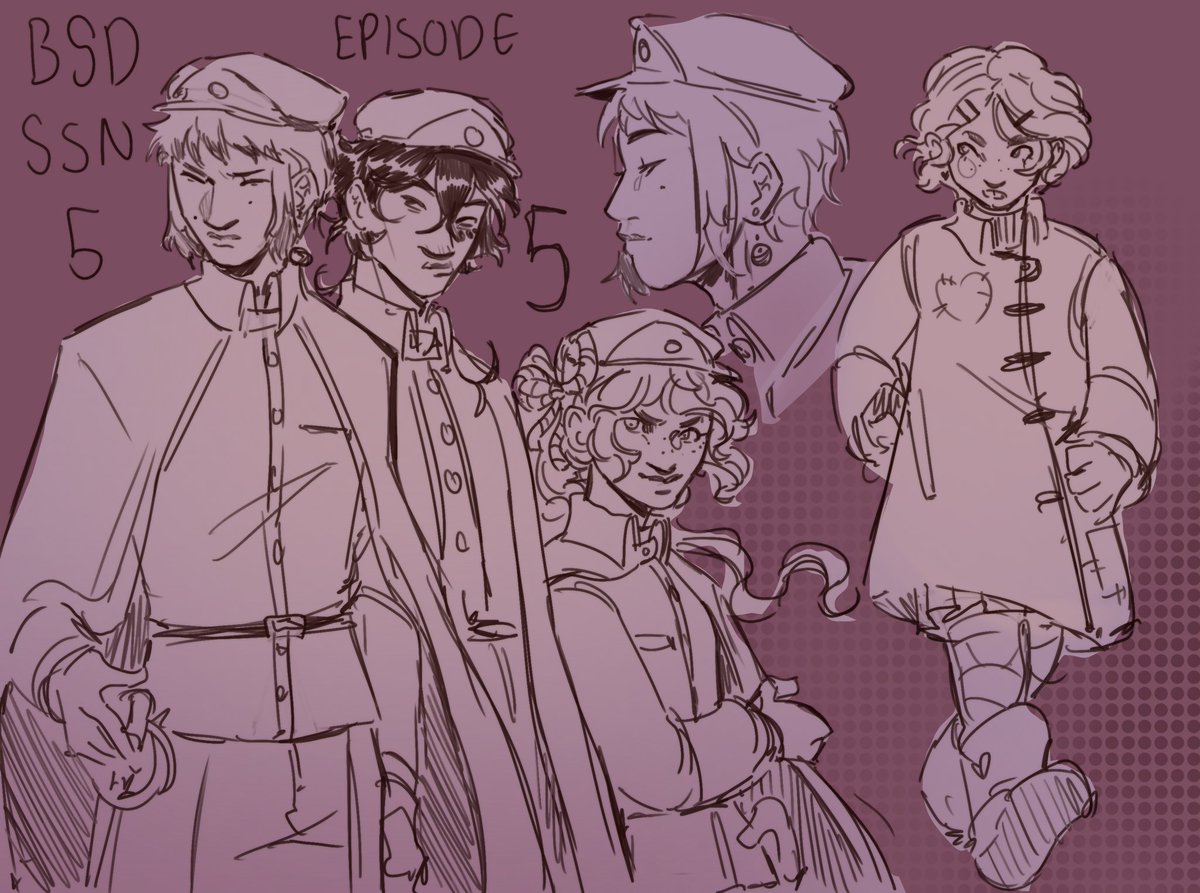 piedpip3rrr's tweet photo. Bsd sketches hunting dogs and aya addition #bsd #bungoustraydogs #bungostraydogs #ayakoda #JounoSaigiku #tetchousuehiro #terukookura https://t.co/cDUC8a3W37