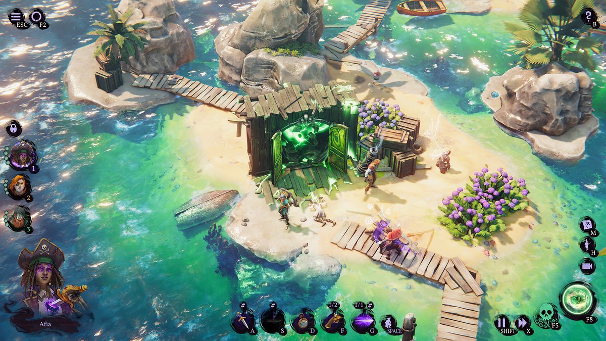 raul_volp's tweet image. I know we are all having fun with Baldurs Gate 3, but I would like to remind you all that this week the incredible Shadow Gambit: The Cursed Crew is going to release this week Aug 17, fomr the studio behind Shadonw Tactics and Desperado 3. There is a demo on steam and link below.