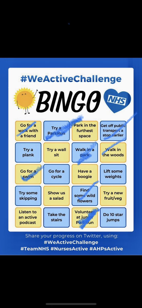 32miles walked/run this week. New total 754 miles. This weeks photo theme is wild flowers by the canal. My bingo card is filling nicely. #NHS1000miles #nhs1000miles #NursesActive
